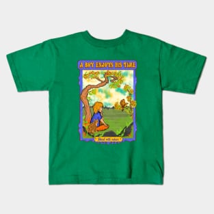 A  boy enjoys his time - funny shirt. Kids T-Shirt
